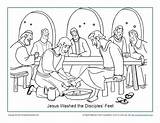 Jesus Washed The Disciples’ Feet Coloring Page On SSZ sketch template