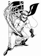 Robin And Nightwing Coloring Pages sketch template
