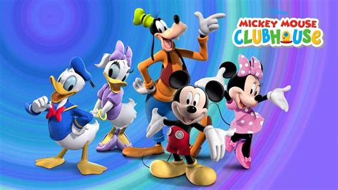 Downloaden Buntes Poster „mickey Mouse Clubhouse“ Wallpaper | Wallpapers.com