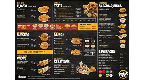 Texas Chicken Menu Malaysia & Latest Prices 2024