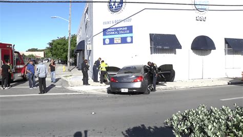 3 transported to hospital after car crashes into building in Miami ...