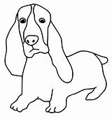 Basset Hound Malvorlagen  Kostenlose Druckbare Für Kinder sketch template