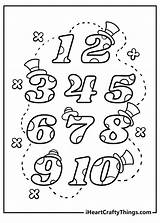 Coloring Pages Printable Numbers sketch template