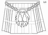 Kilt Coloring Pages sketch template