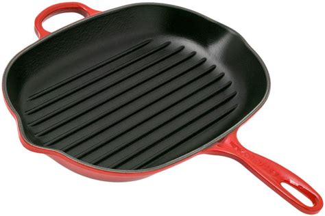 Le Creuset gietijzeren grillpan / skillet ovaal 32 cm, kersenrood | Voordelig kopen bij ...