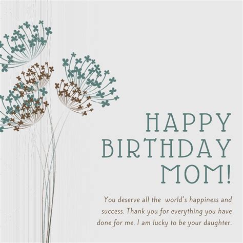 Birthday Wishes for mom from daughter | Happy birthday mom wishes, Birthday wishes for mom ...