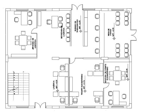 Office Layout Plan With Furniture Design Free Download Dwg File | SexiezPicz Web Porn