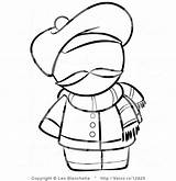 Winter Scarf Coloring Pages At GetDrawings  Free Download sketch template
