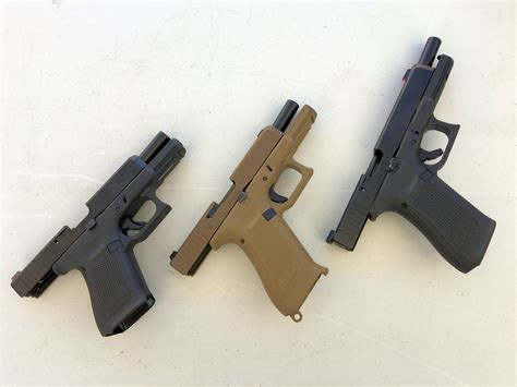 Glock 19X (G19X), Glock 19 (G19) Gen5, Glock 17 (G17) Gen5, and Glock 34 (G34) Gen5 at the Range ...