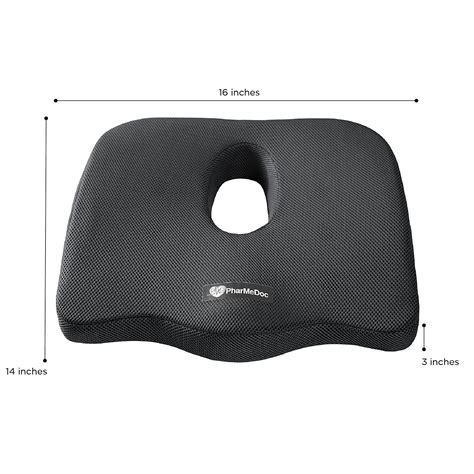 Orthopedic Coccyx Seat Cushion - Foam Tailbone Pillow for Sciatica & Pain Relief | eBay