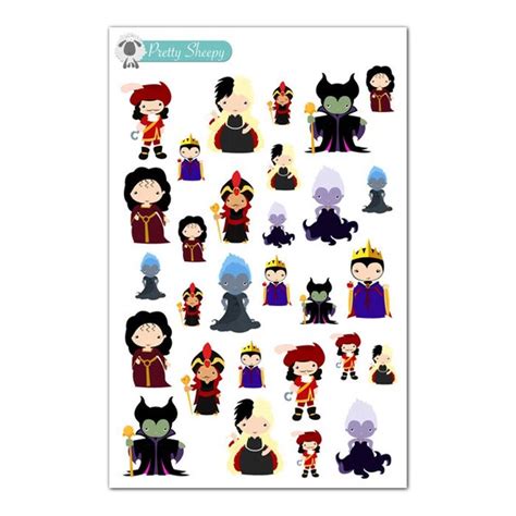 Disney Villains Stickers Disney Planner Stickers