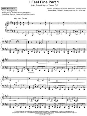 "I Feel Fine, Pt. 1" Sheet Music - 1 Arrangement Available Instantly - Musicnotes