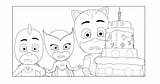 PJ Masks coloring Pages To Download And Print For Free sketch template