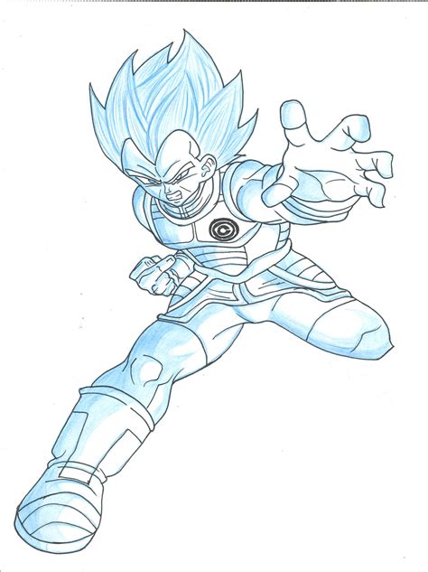 Super Saiyan Vegeta Sketch by Thorns-Reality on DeviantArt