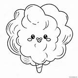 Fluffy Cotton Candy Coloring Page 15461 12180 sketch template