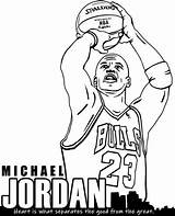 Michael Jordan coloring Page Chicago Bulls sketch template