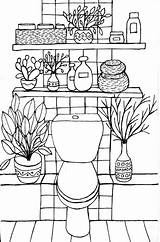 Toilet Coloring Page sketch template