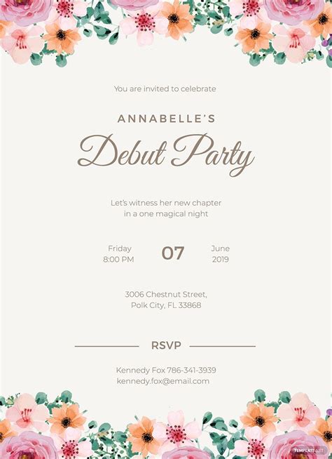 Free Invitation Templates For Word - Printable Template Calendar