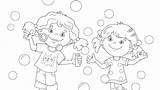 Blowing Bubbles Coloring Pages At GetColoringscom  Free Printable sketch template