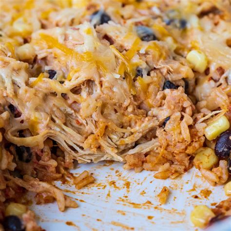 Chicken Taco Rice Casserole - Easy Budget Recipes