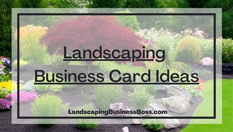 Landscaping Business Card Ideas - Landscaping Business Boss