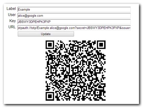 Generate QR Codes For Google Authenticator