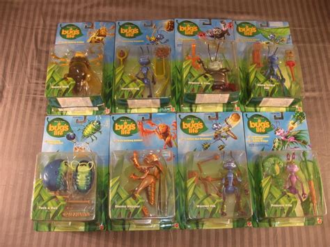 A Bug's Life Disney Pixar Action Figure Set of 8 Mattel 1998 Mint in ...