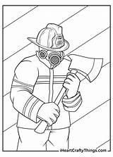 Firefighter Gear Coloring Pages sketch template