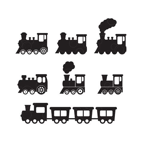 Train Silhouette With Two Outlines Train SVG Train Outline SVG Train ...