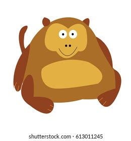 Fat Monkey Clipart Image