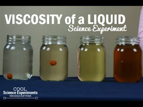 How to test the Viscosity of a Liquid - YouTube