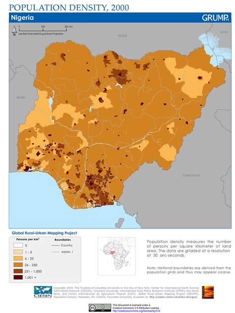 Nigeria Population Map