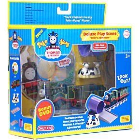 Amazon.com: Emily's Adventure Take Along Thomas & Friends Deluxe Play Scene with Bonus DVD: Toys ...