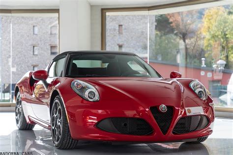 Alfa Romeo 4C Spider: red coupe * All PYRENEES · France, Spain, Andorra