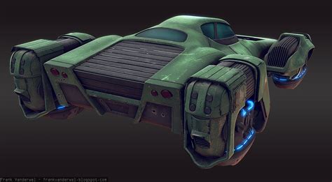 Sci-fi Hover Car, Frank Vanderwel | Hover car, Futuristic cars, Amphibious vehicle