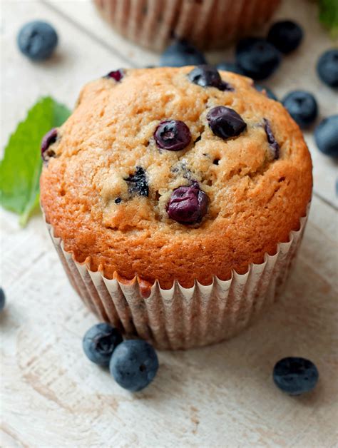 Sour Cream Blueberry Muffins - Bunny's Warm Oven