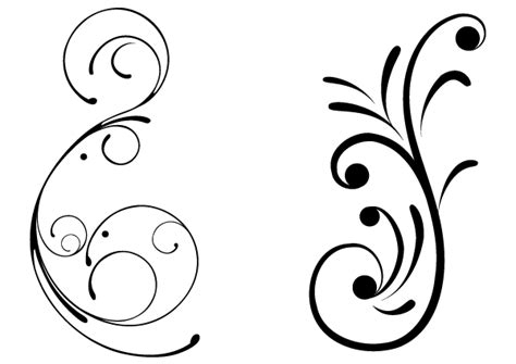 Free swirly floral vector clip art freevectors – Clipartix