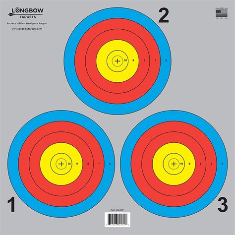 Archery 5 SPOT & 3 SPOT Vegas Targets by Longbow 8, 20, 50 & 200 Packs in 2022 | Archery target ...