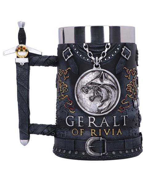 The Witcher Geralt of Rivia Tankard 15.5cm | Horror-Shop.com