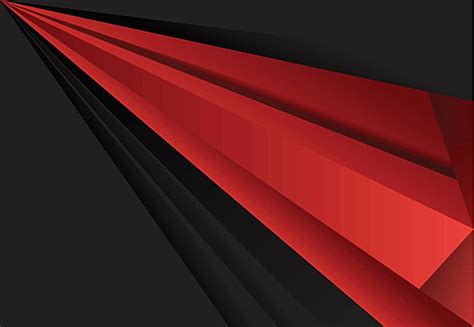 Abstract Geometric Background In Red And Black Layers Vector, Scarlet, Business, Geometric PNG ...