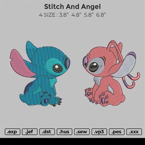 Stitch And Angel embroidery – embrostudio