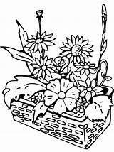 Flowerbed coloring pages To Download And Print For Free sketch template
