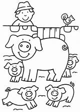 Kleurplaat Boerderij Farm Coloring Pages Animal  Vrogueco sketch template