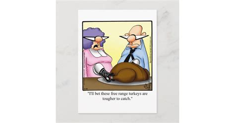 Funny Thanksgiving Humor Holiday Postcard | Zazzle