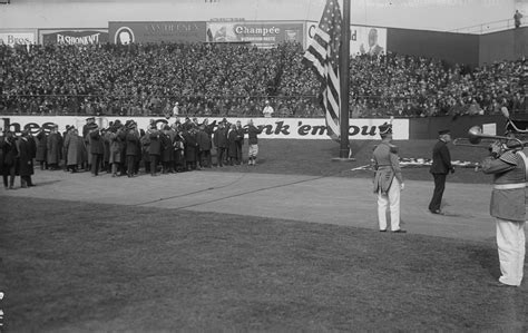 Raising the Flag at Yankee Stadium on Opening Day - NYC in 1923