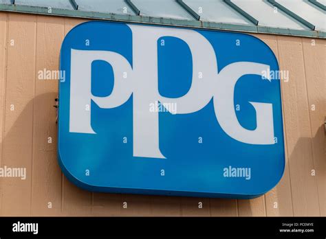 Westfield - Circa July 2018: PPG Paints retail location. PPG Industries ...