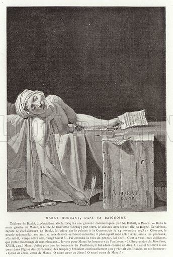 The Death of Marat, 1793 stock image | Look and Learn