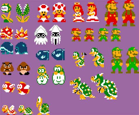 I redrew the NES Mario Bros sprites with the same limits, colors and ...