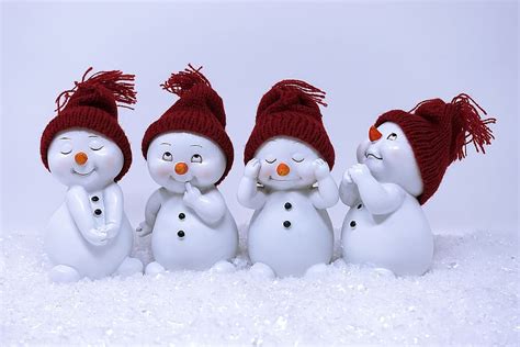 HD wallpaper: snowman, figure, cute, winter, wintry, decoration, christmas | Wallpaper Flare