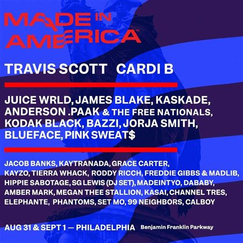 Travis Scott & Cardi B Headlining Made In America Lineup 2019